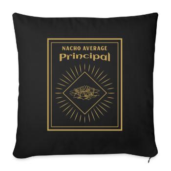 Cinco De Mayo Nacho Average Principal - Sofa pillowcase 17,3'' x 17,3'' (45 x 45 cm) - black - Front