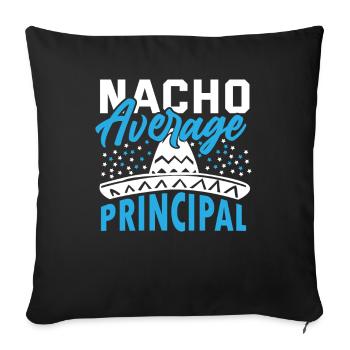 Cinco De Mayo Nacho Average Principal - Sofa pillowcase 17,3'' x 17,3'' (45 x 45 cm) - black - Front