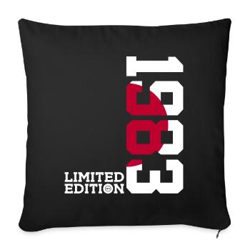 LIMITED EDITION 1983 JAPAN 43RD BIRTHDAY - Sofa pillowcase 17,3'' x 17,3'' (45 x 45 cm) - black - Front