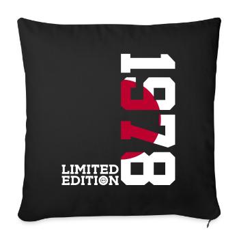 LIMITED EDITION 1978 JAPAN 48TH BIRTHDAY - Sofa pillowcase 17,3'' x 17,3'' (45 x 45 cm) - black - Front