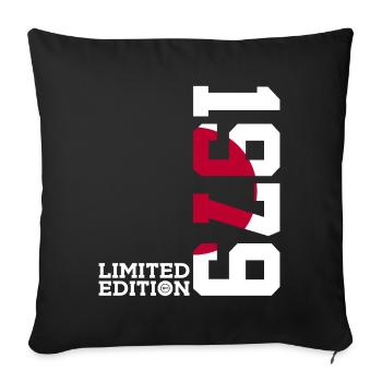 LIMITED EDITION 1979 JAPAN 47TH BIRTHDAY - Sofa pillowcase 17,3'' x 17,3'' (45 x 45 cm) - black - Front