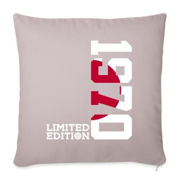 LIMITED EDITION 1970 JAPAN 56TH BIRTHDAY - Sofa pillowcase 17,3'' x 17,3'' (45 x 45 cm) - light taupe - Front
