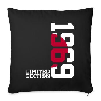 LIMITED EDITION 1969 JAPAN 57TH BIRTHDAY - Sofa pillowcase 17,3'' x 17,3'' (45 x 45 cm) - black - Front