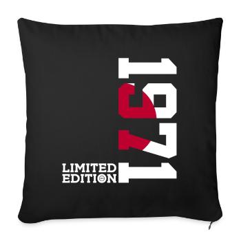 LIMITED EDITION 1971 JAPAN 55TH BIRTHDAY - Sofa pillowcase 17,3'' x 17,3'' (45 x 45 cm) - black - Front