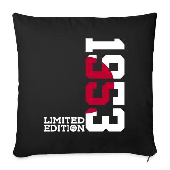 LIMITED EDITION 1953 JAPAN 73RD BIRTHDAY - Sofa pillowcase 17,3'' x 17,3'' (45 x 45 cm) - black - Front