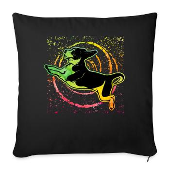 Beagle - Housse de coussin décorative 45 x 45 cm - noir - Devant