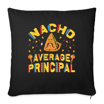 Cinco De Mayo Nacho Average Principal - Sofa pillowcase 17,3'' x 17,3'' (45 x 45 cm) - black - Front