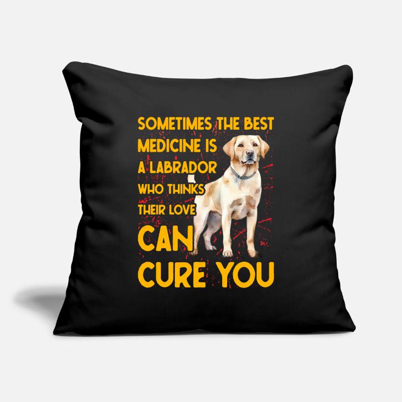 Labrador Funny Saying Sofa pillowcase 17,3'' x 17,3'' (45 x 45 cm)