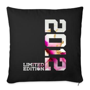 LIMITED EDITION 2012 14TH BIRTHDAY - Sofa pillowcase 17,3'' x 17,3'' (45 x 45 cm) - black - Front