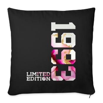 33RD BIRTHDAY 33 YEARS LIMITED EDITION 1993 - Sofa pillowcase 17,3'' x 17,3'' (45 x 45 cm) - black - Front