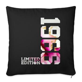 60E ANNIVERSAIRE 60 ANS ÉDITION LIMITÉE 1966 - Housse de coussin décorative 45 x 45 cm - noir - Devant