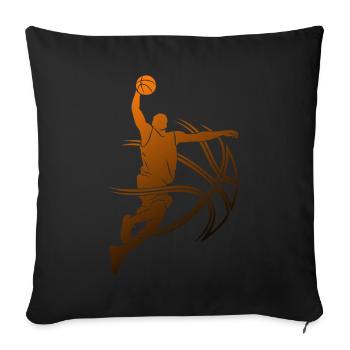 BASKETTEUR COOL BASKETBALL - Housse de coussin décorative 45 x 45 cm - noir - Devant