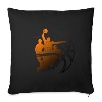 JOUEUR DE BASKET-BALL COOL BASKET-BALL JOUEUR DE BASKET-BALL - Housse de coussin décorative 45 x 45 cm - noir - Devant