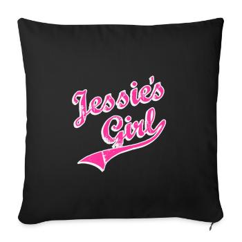 Jessie's Girl Retro - Sofa pillowcase 17,3'' x 17,3'' (45 x 45 cm) - black - Front