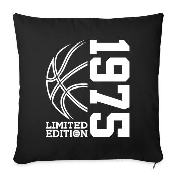 ÉDITION LIMITÉE BASKETBALL 1975 51E ANNIVERSAIRE - Housse de coussin décorative 45 x 45 cm - noir - Devant
