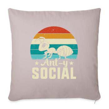 Ant-y social - Sofakissenbezug 45 x 45 cm - helles Taupe - Vorne