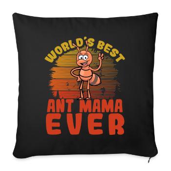 World's best mother ever - Sofa pillowcase 17,3'' x 17,3'' (45 x 45 cm) - black - Front