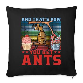 And that's how you get answers - Sofa pillowcase 17,3'' x 17,3'' (45 x 45 cm) - black - Front