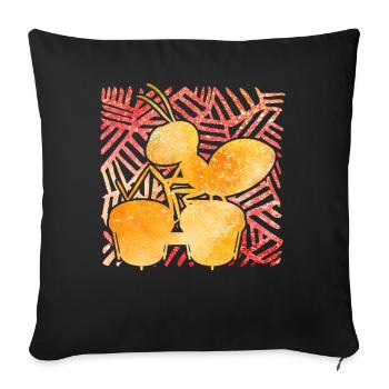 ant - Sofa pillowcase 17,3'' x 17,3'' (45 x 45 cm) - black - Front