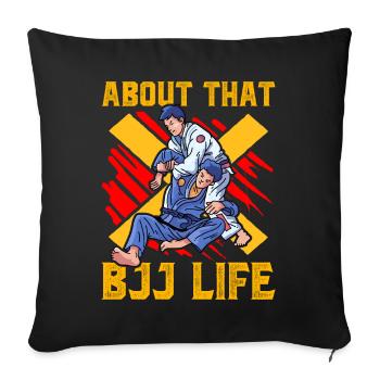 À propos de ce BJJ Life Brazilian Jiu-Jitsu - Housse de coussin décorative 45 x 45 cm - noir - Devant