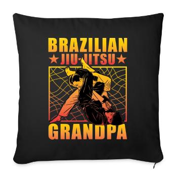 Grand-père de Jiu-Jitsu brésilien - Housse de coussin décorative 45 x 45 cm - noir - Devant