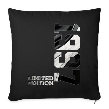 LIMITED EDITION 1997 29TH BIRTHDAY - Sofa pillowcase 17,3'' x 17,3'' (45 x 45 cm) - black - Front