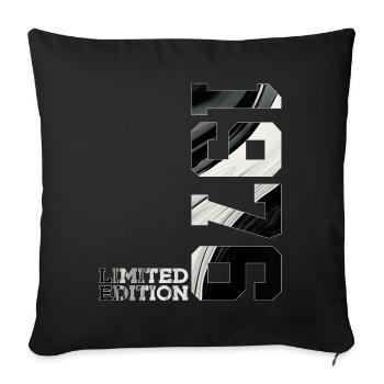 ÉDITION LIMITÉE 50E ANNIVERSAIRE 1976 - Housse de coussin décorative 45 x 45 cm - noir - Devant