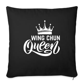 Wing Chun Queen - Sofa pillowcase 17,3'' x 17,3'' (45 x 45 cm) - black - Front