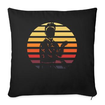 Wing Chun - Sofakissenbezug 45 x 45 cm - Schwarz - Vorne