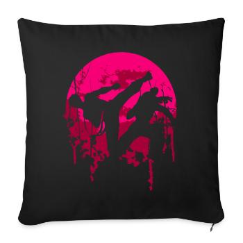 Taekwondo - Housse de coussin décorative 45 x 45 cm - noir - Devant