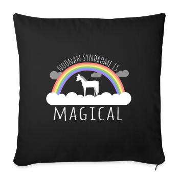Le syndrome de Noonan est magique - Housse de coussin décorative 45 x 45 cm - noir - Devant