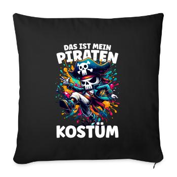 Pirate Carnival Carnival Costume - Sofa pillowcase 17,3'' x 17,3'' (45 x 45 cm) - black - Front