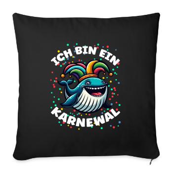 I'm a Carnival, Carnival, Carnival Costume, Carnival - Sofa pillowcase 17,3'' x 17,3'' (45 x 45 cm) - black - Front