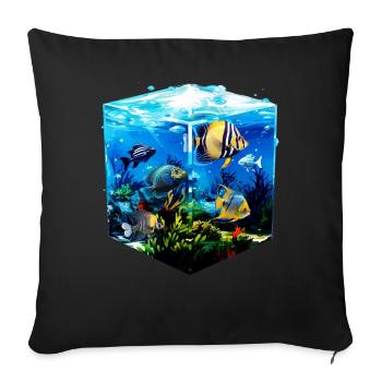Skalar - Sofakissenbezug 45 x 45 cm - Schwarz - Vorne