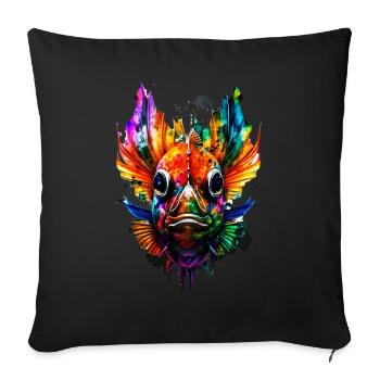 Skalar - Sofakissenbezug 45 x 45 cm - Schwarz - Vorne