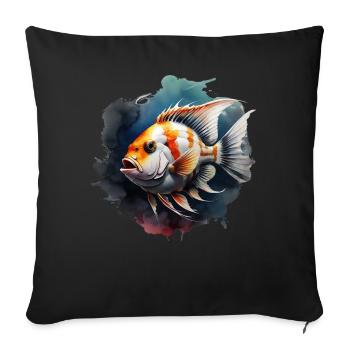 Skalar - Sofakissenbezug 45 x 45 cm - Schwarz - Vorne