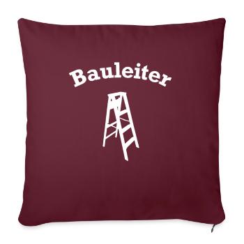Directeur de la construction Chef de Pun Building House Construction Chantier - Housse de coussin décorative 45 x 45 cm - bordeaux - Devant