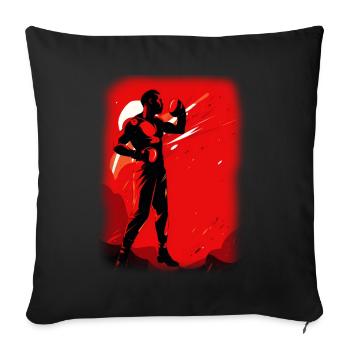 Boxen - Sofakissenbezug 45 x 45 cm - Schwarz - Vorne
