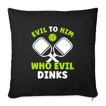 Pickleball Player Nasty For Him Pickleball Men - Sofa pillowcase 17,3'' x 17,3'' (45 x 45 cm) - black - Front