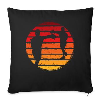 Boxe - Housse de coussin décorative 45 x 45 cm - noir - Devant