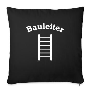 Bauleiter Outfit Handwerker - Sofakissenbezug 45 x 45 cm - Schwarz - Vorne