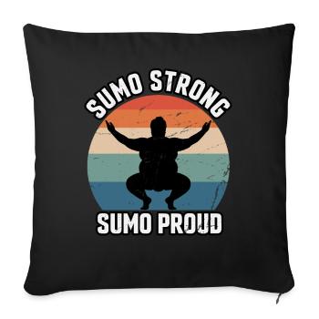 Sumo strong Sumo Proud - Sofa pillowcase 17,3'' x 17,3'' (45 x 45 cm) - black - Front