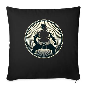 Sumo - Sofa pillowcase 17,3'' x 17,3'' (45 x 45 cm) - black - Front