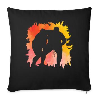 Sumo - Sofa pillowcase 17,3'' x 17,3'' (45 x 45 cm) - black - Front