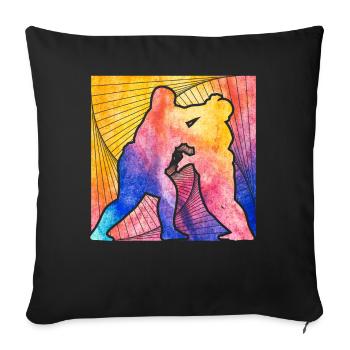 Sumo - Sofa pillowcase 17,3'' x 17,3'' (45 x 45 cm) - black - Front