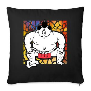Sumo - Sofa pillowcase 17,3'' x 17,3'' (45 x 45 cm) - black - Front