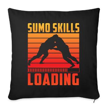 Sumo Skills Loading - Sofa pillowcase 17,3'' x 17,3'' (45 x 45 cm) - black - Front
