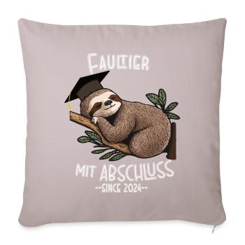 Remise des diplômes 2024 - Housse de coussin décorative 45 x 45 cm - taupe clair - Devant