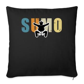 Sumo - Sofa pillowcase 17,3'' x 17,3'' (45 x 45 cm) - black - Front