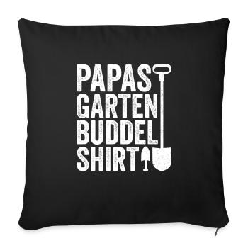 Garten Buddelshirt Vatertag Papa Hobbygärtner - Sofakissenbezug 45 x 45 cm - Schwarz - Vorne